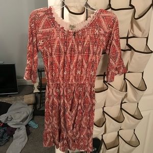Orange Pattered Dress